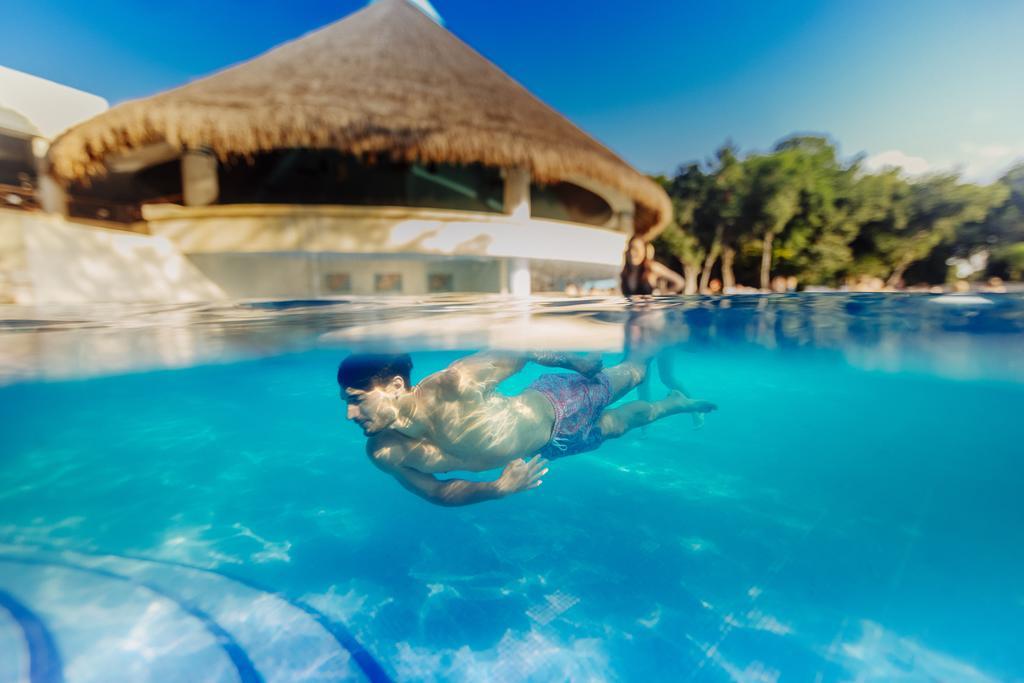 Occidental At Xcaret Destination Hotel Playa del Carmen Kültér fotó Swimming in a pool