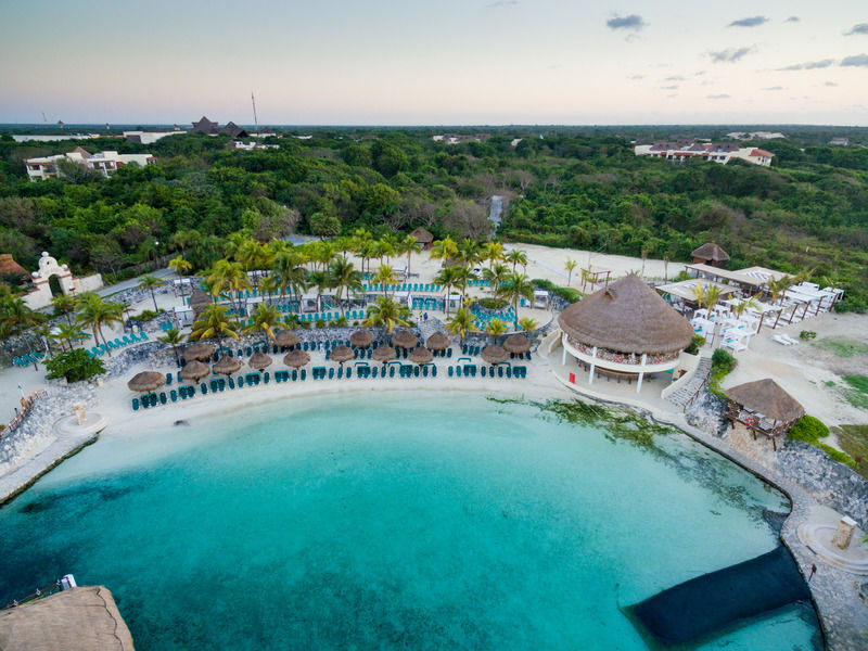 Occidental At Xcaret Destination Hotel Playa del Carmen Kültér fotó Aerial view of Xel-Há
